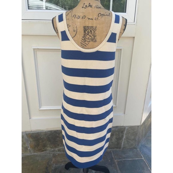 Sonia Rykiel Dresses & Skirts - SONIA RYKIEL STRIPE BLUE WHITE SWEATER VEST DRESS SIZE XL (DR900